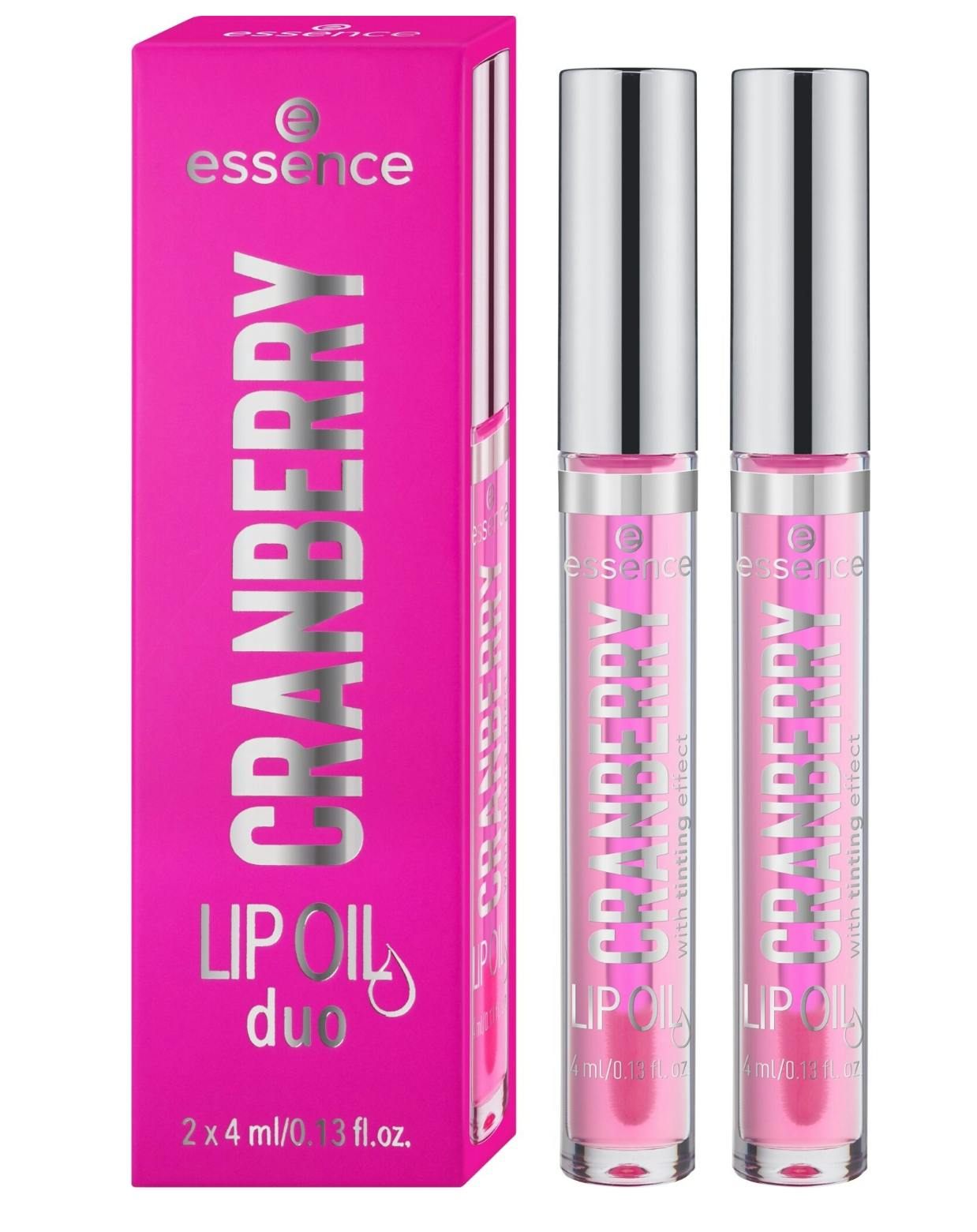 Essence Cranberry Lip Oil Duo 4 ml + 4 ml