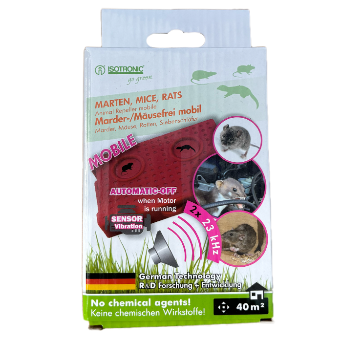 Isotronic Mobiele verjager marters, muizen en ratten