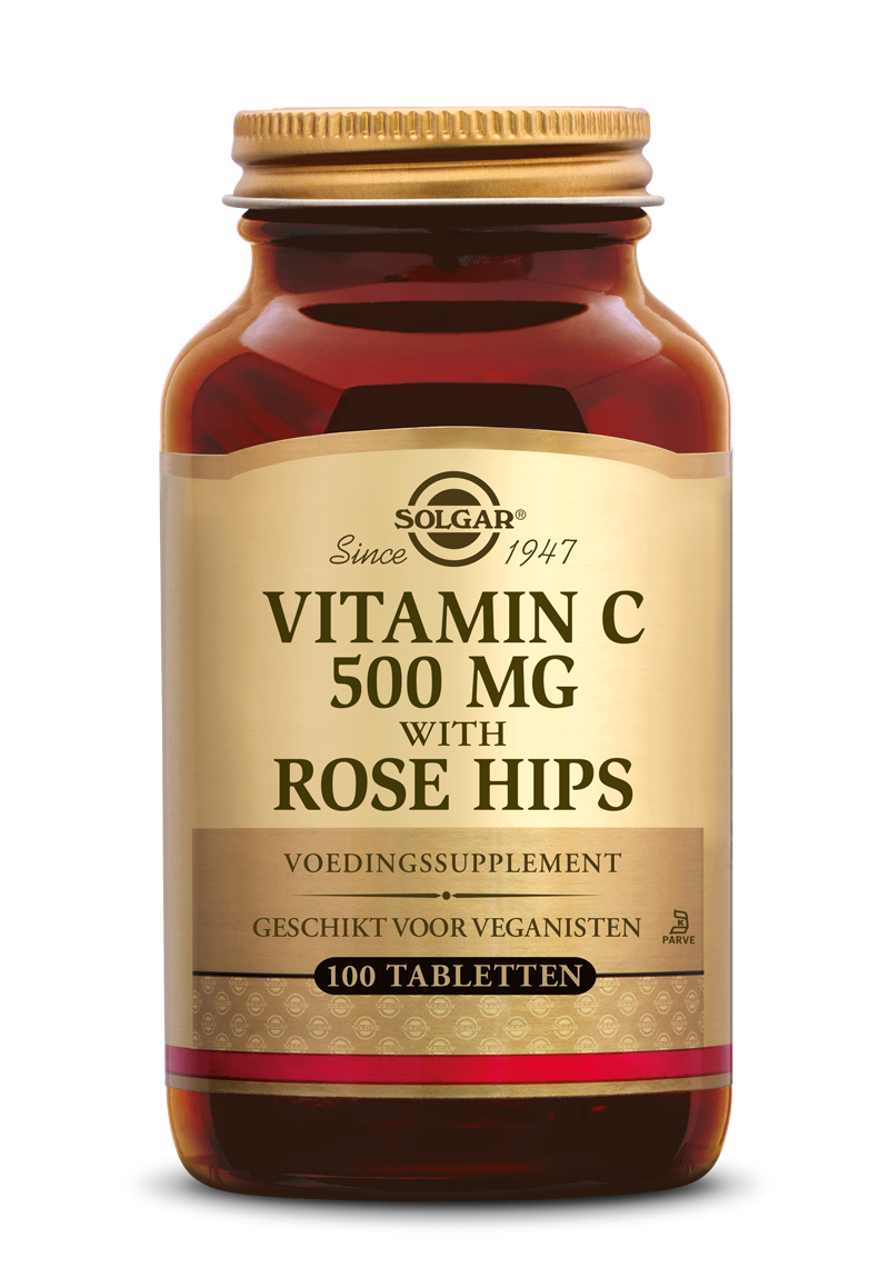 Solgar Vitamine C with Rose Hips (Rozenbottel) 500 mg Tabletten