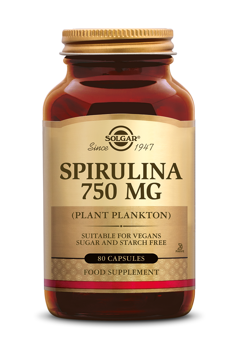 Solgar Spirulina (Alg) 750 mg Capsules