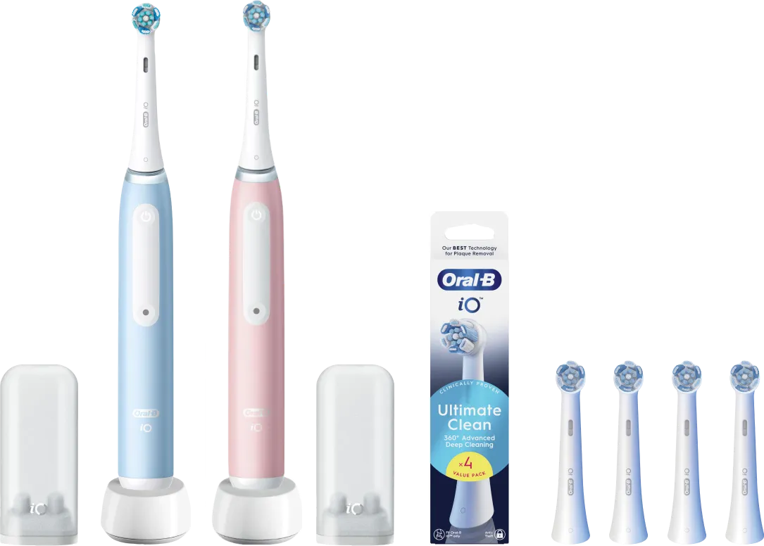 Oral-B iO 3 Duo Pack Blauw en Roze Value Pack