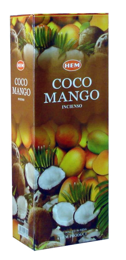 LalaShops HEM Wierook - Coconut Mango - Slof / Voordeelbox (6 Pakjes / 120 stokjes)