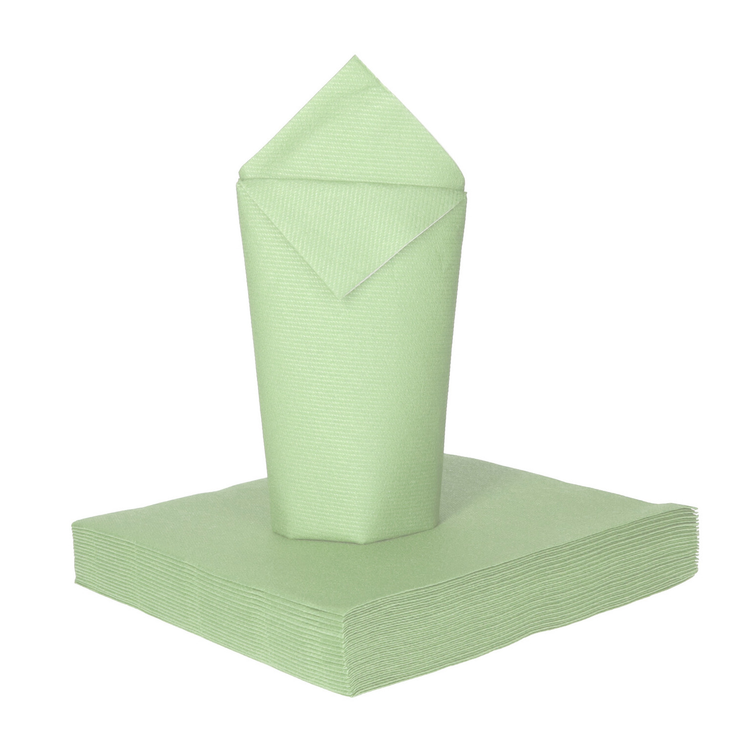 Givi Italia Feest servetten - 16x - mintgroen - 3 laags - 33 x 33 cm -