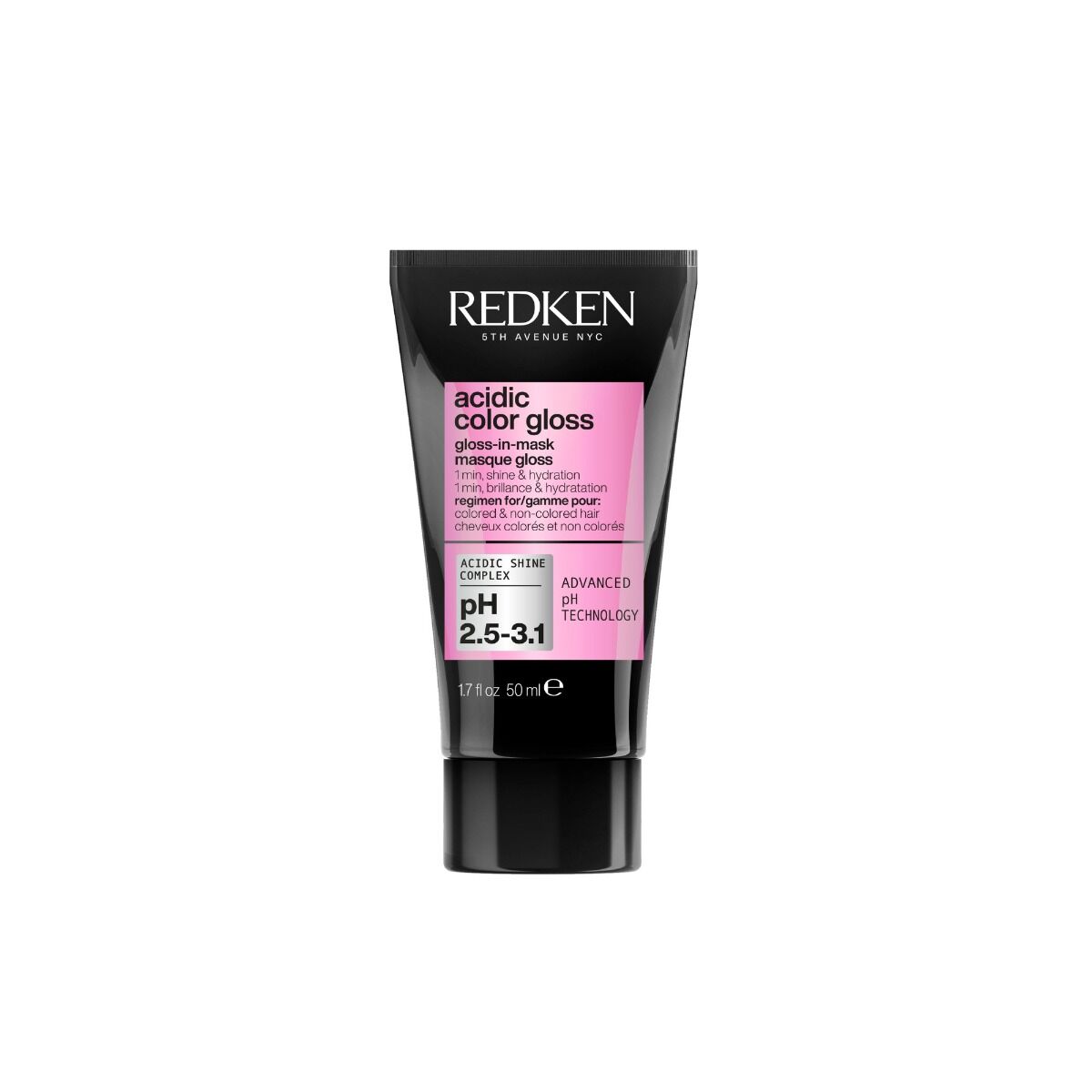 Redken 1 Min Gloss In Mask Voor Gekleurd Haar Reisformaat  - Acidic Color Gloss 1-min Gloss-in-mask - Voor Gekleurd Haar - Reisformaat