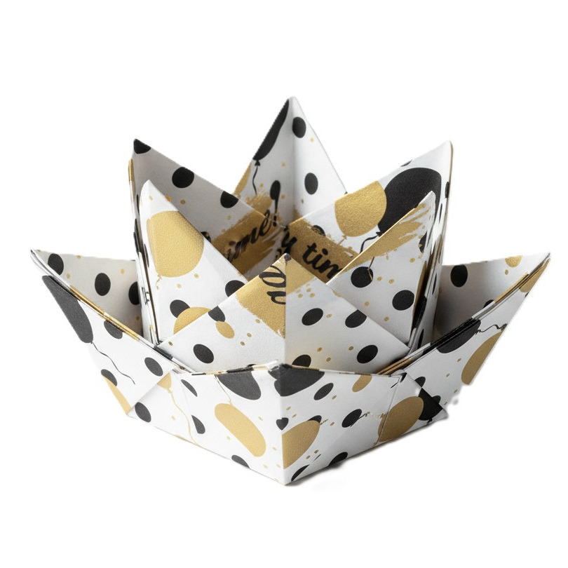 Paperdesign Oud en Nieuw servetten - 40x - wit/goud/zwart - 33 x 33 cm - 3-laags -