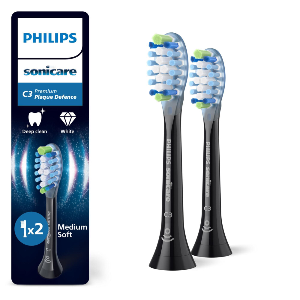 Philips Sonicare Opzetborstels C3 Premium Plaque Defence voor extra grondige plaque-verwijdering, voor elk sonicare handstuk