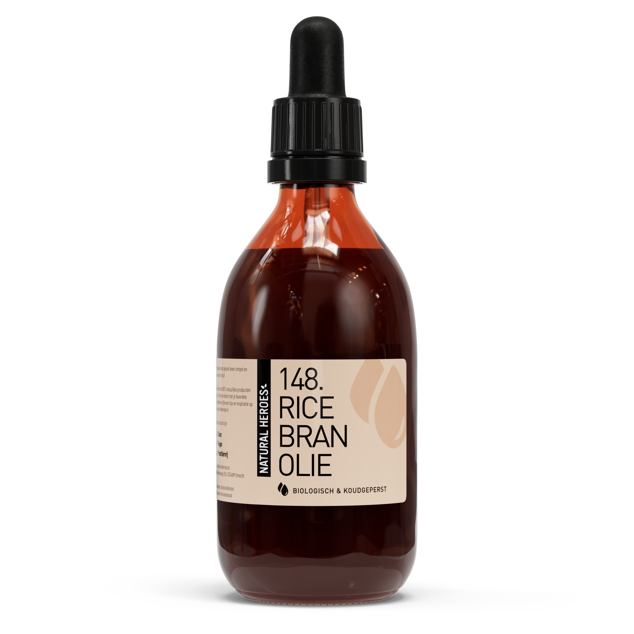 Natural Heroes Rice Bran Olie (Biologisch & Koudgeperst) 300 ml