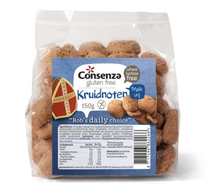 Consenza Glutenvrije kruidnoten 150 gram