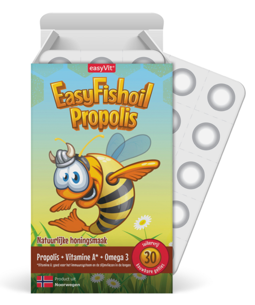 Easyvit Easyfishoil propolis 30 Stuks