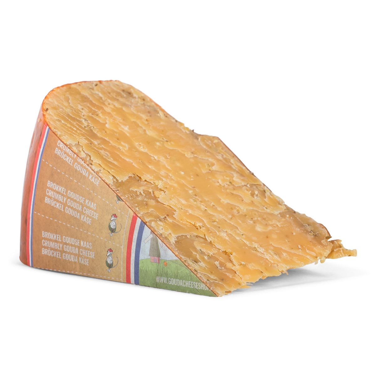 Oude Leidse kaas - Komijnekaas brokkel 40+ | Vanaf 250gr