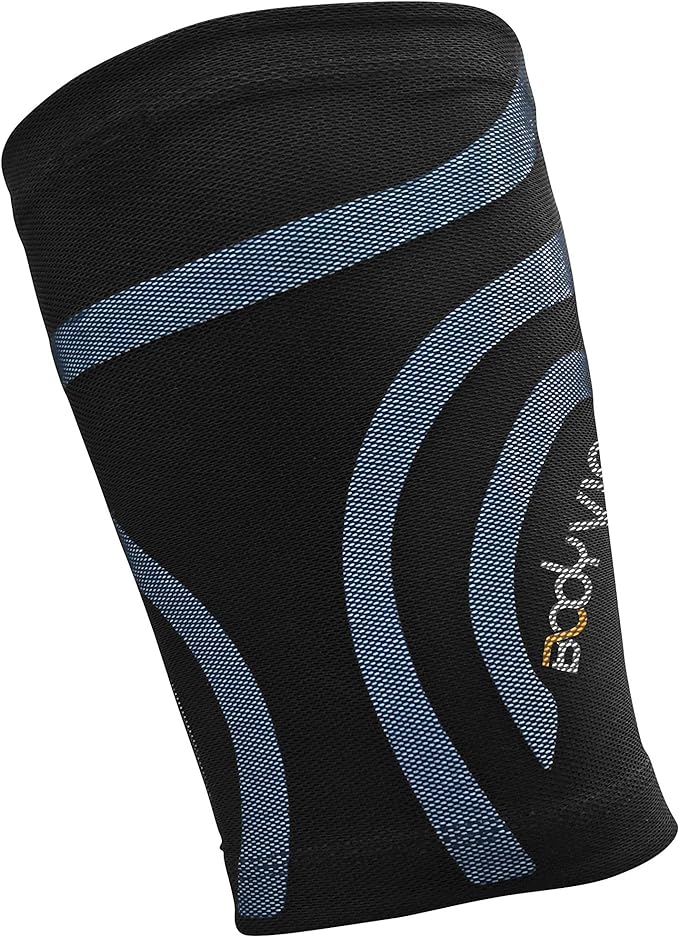 Bodyvine Lichtgewicht Bovenbeen Bandage Dijbeenbandage Sport (2 stuks) Zwart