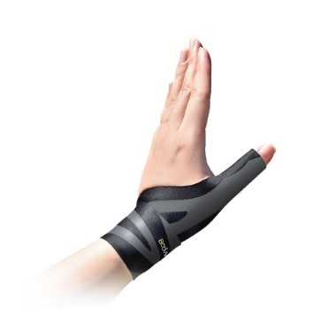 Bodyvine Verstelbare Lichtgewicht Sport Pols- Duimbandage Links - Zwart