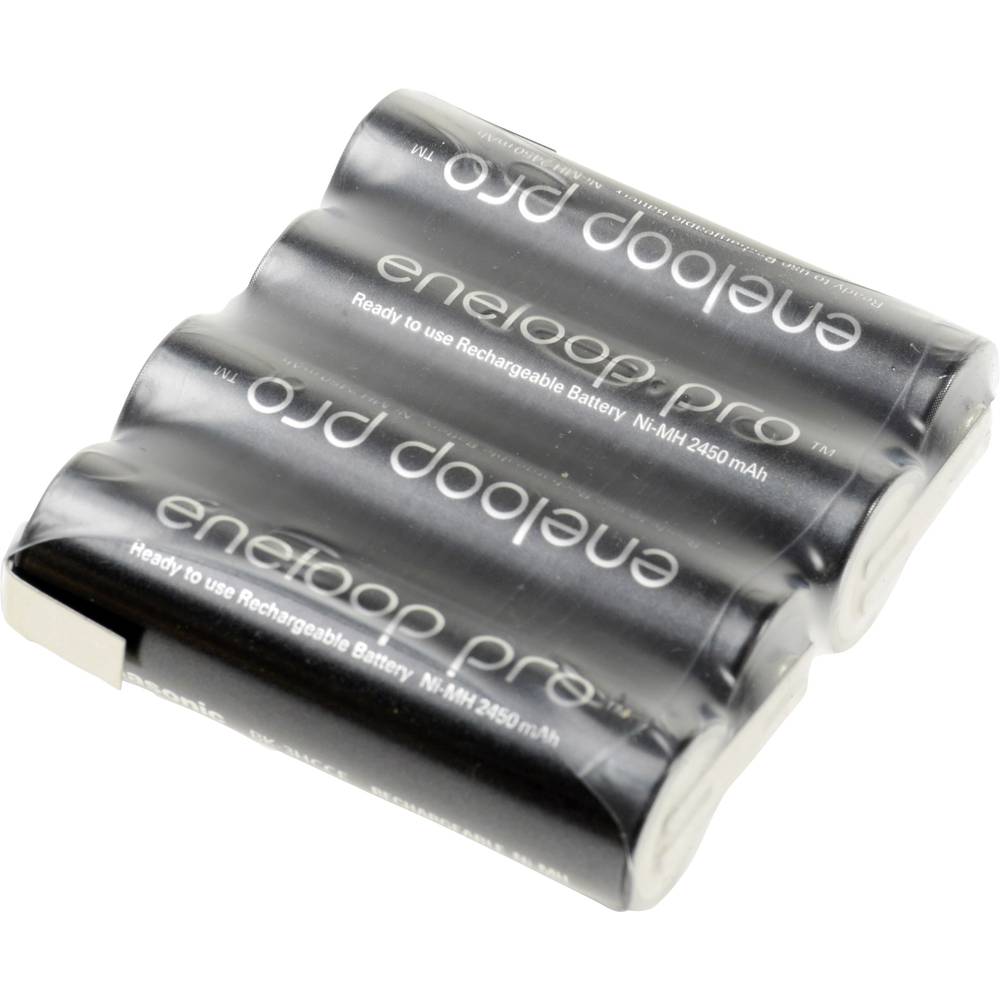 Panasonic eneloop Pro F1x4 Accupack Aantal cellen: 4 Batterijgrootte: AA (penlite) Z-soldeerlip NiMH 4.8 V 2450 mAh