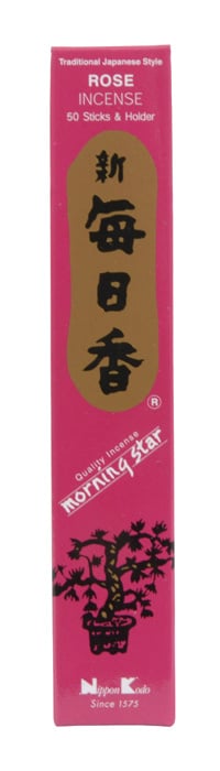 Geen Merk Japanse Wierook Set - Rose Morningstar - 50 Stokjes