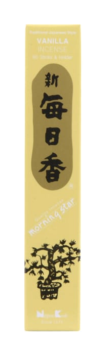 Geen Merk Japanse Wierook Set - Vanile Morningstar - 50 Stokjes