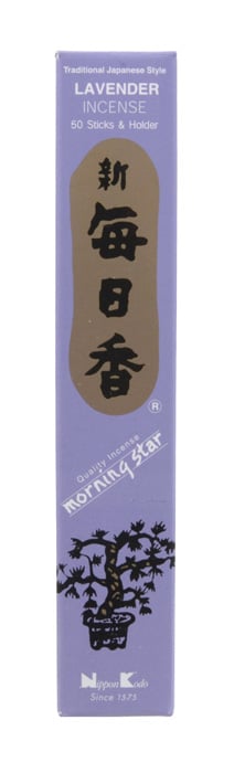 Geen Merk Japanse Lavendel Wierook Morningstar - Set van 50 Stokjes