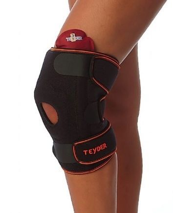 Teyder Universele met Hot Cold Pack Kniebandage Universeel - Zwart