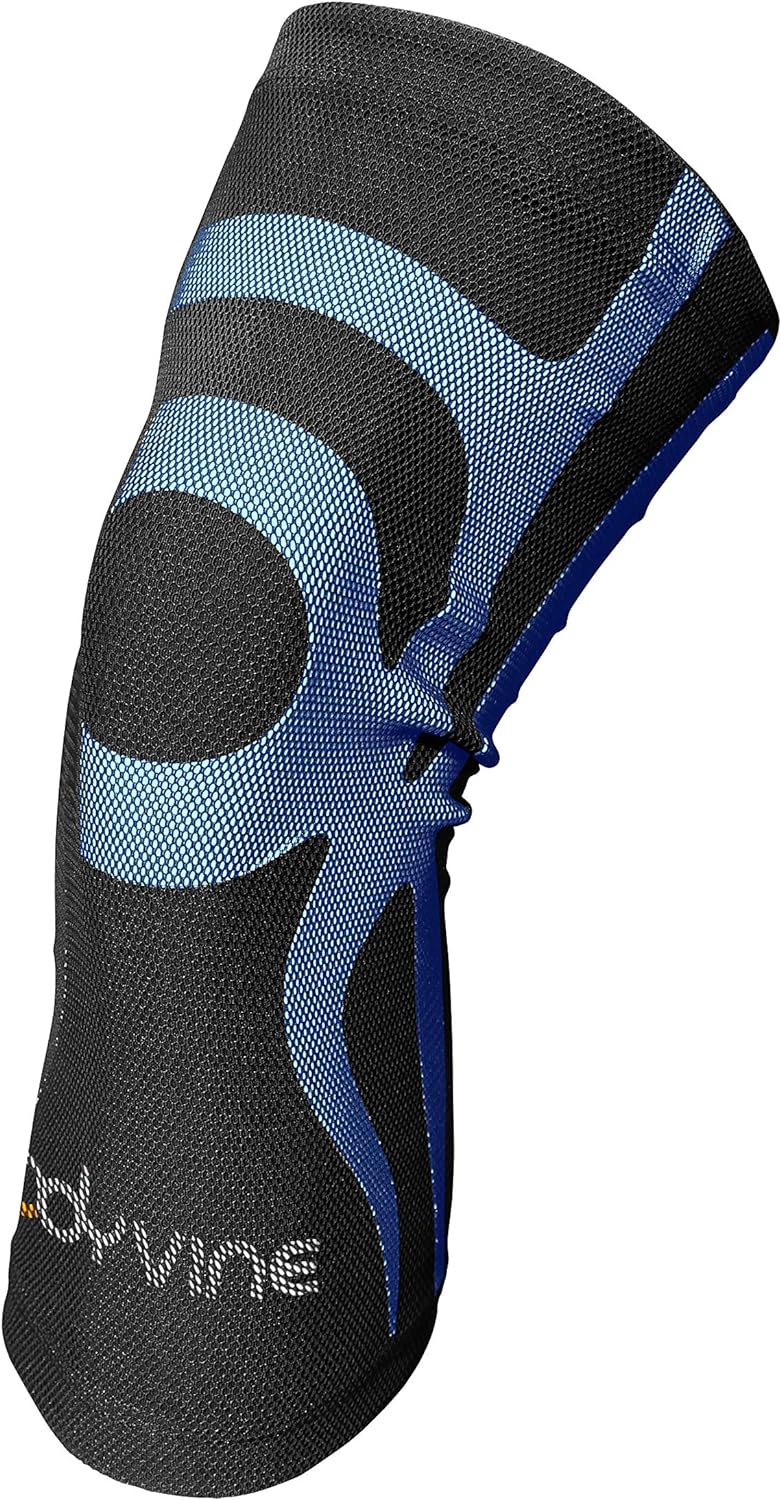 Bodyvine Lichtgewicht Sport Kniebandage Zwart