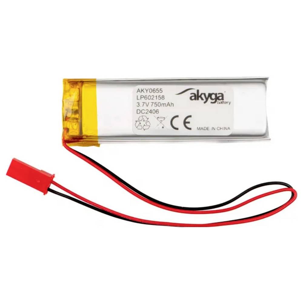 Akyga LP602158 Accupack Batterijgrootte: Speciaal LiPo 3.7 V 750 mAh