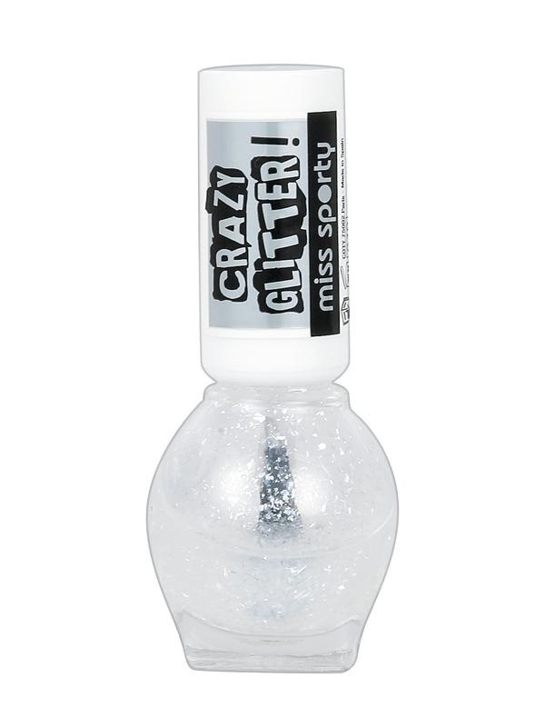 Miss Sporty Crazy glitter top coat nagellak 040 strobing craze 1 stuk