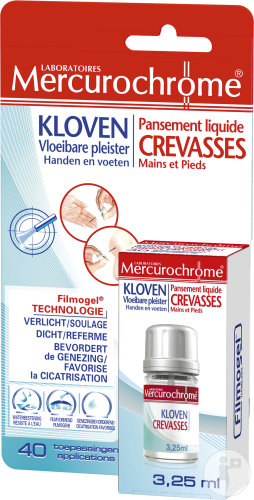 Mercurochrome Mercuro Vloeibare Pleister Kloven
