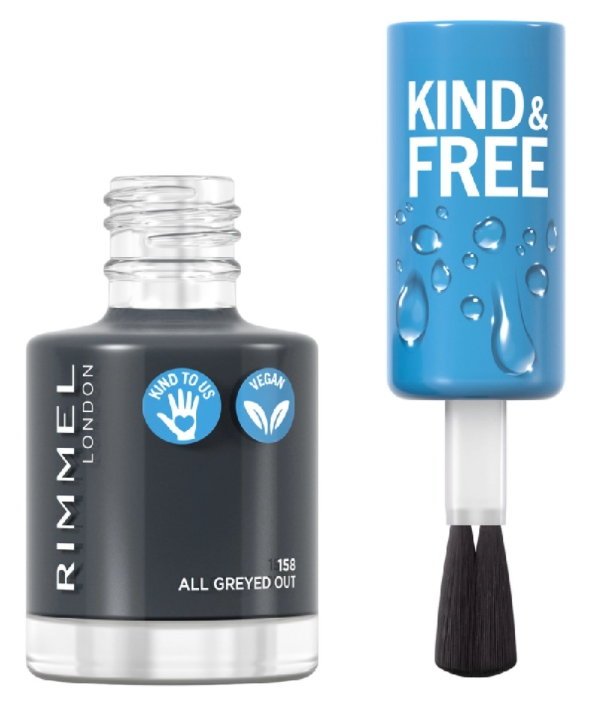 Rimmel London Kind & free nagellak 158 all greyed 8ml
