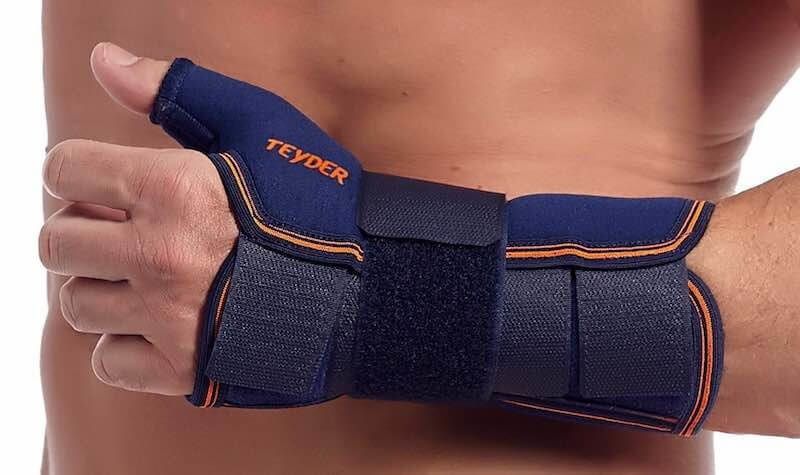 Teyder Neopreen Polsspalk / Duimbrace Links - Blauw