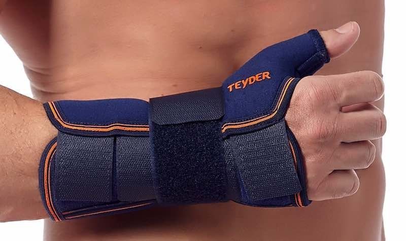 Teyder Neopreen Polsspalk / Duimbrace Rechts - Blauw