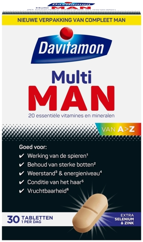 Davitamon Compleet man 30 tabletten
