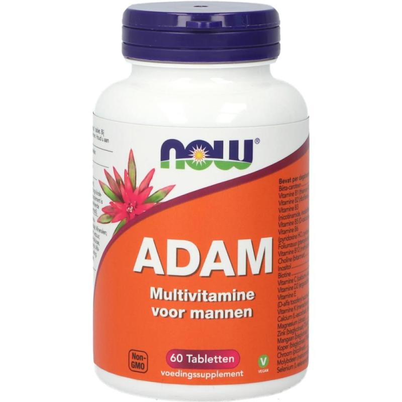 Now Adam multivitamine man 60 tabletten