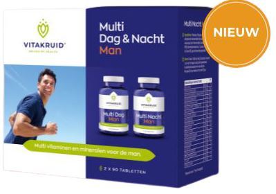 Vitakruid Multi dag & nacht man 180 tabletten