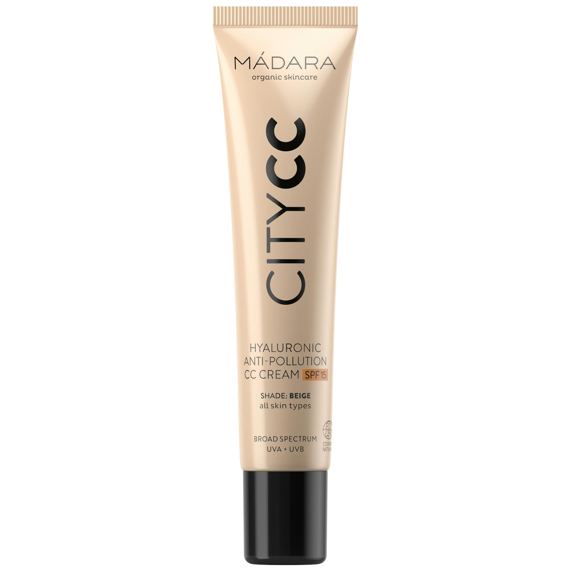 MÁDARA City CC Hyaluronic Anti-pollution CC Cream SPF15 Beige 40 ml