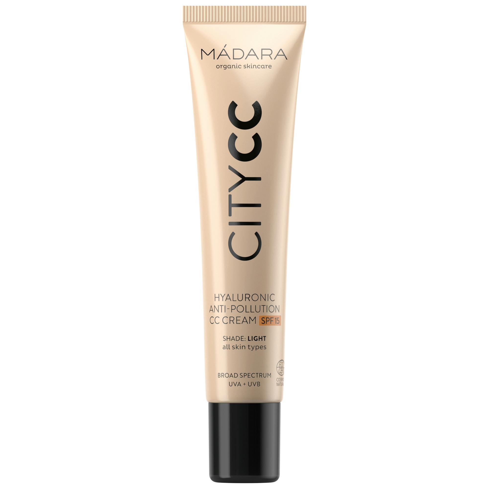 MÁDARA City CC Anti-Pollution CC Cream SPF15 Light Beige 40 ml