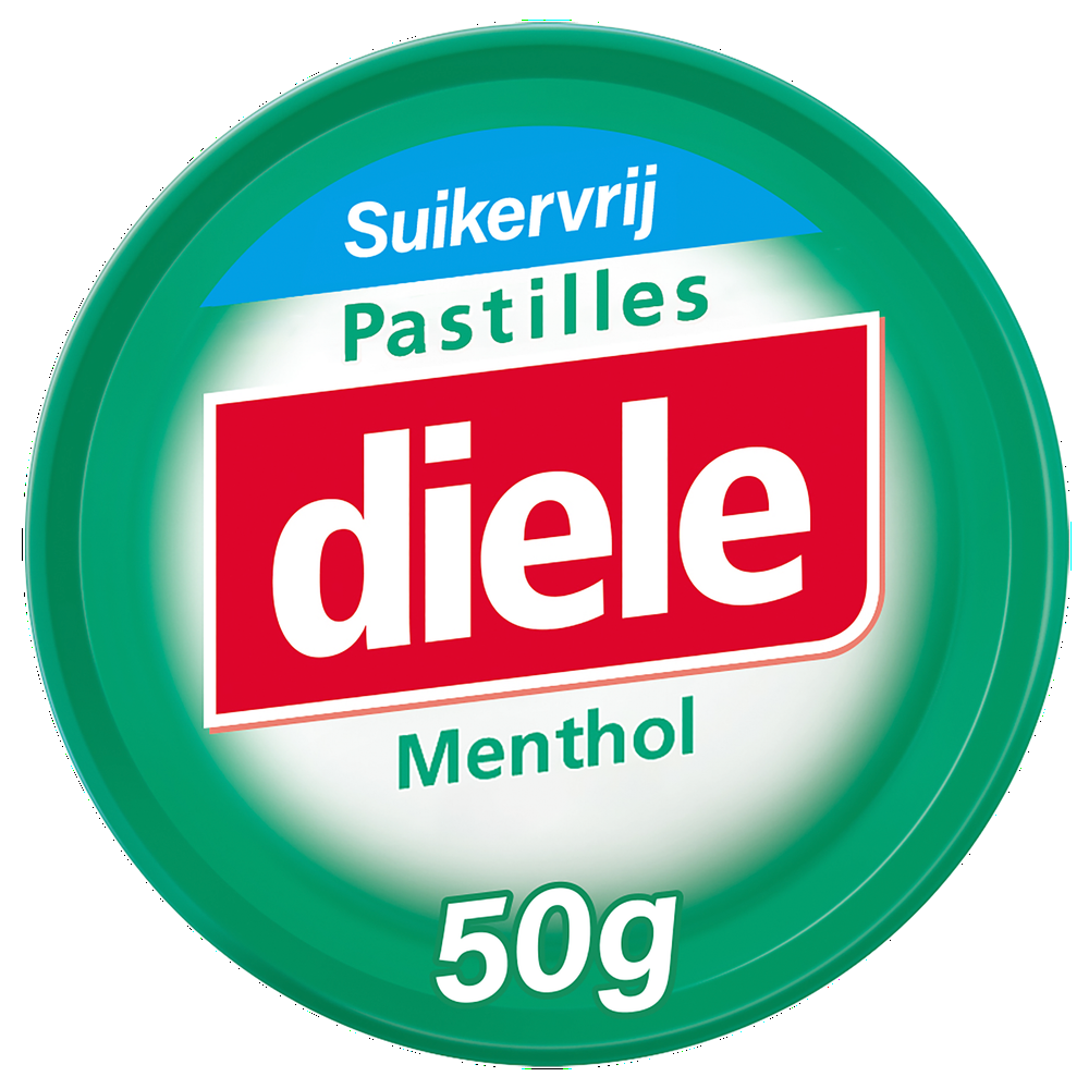 Diele Pastilles Groen Menthol Suikervrij