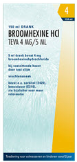 Teva Broomhexine hcl 4-5 150ml
