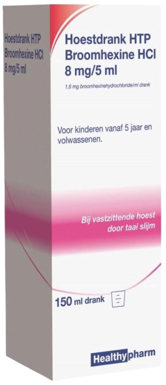 Healthypharm Hoestdrank broomhexine hci 8mg/5ml 150ml