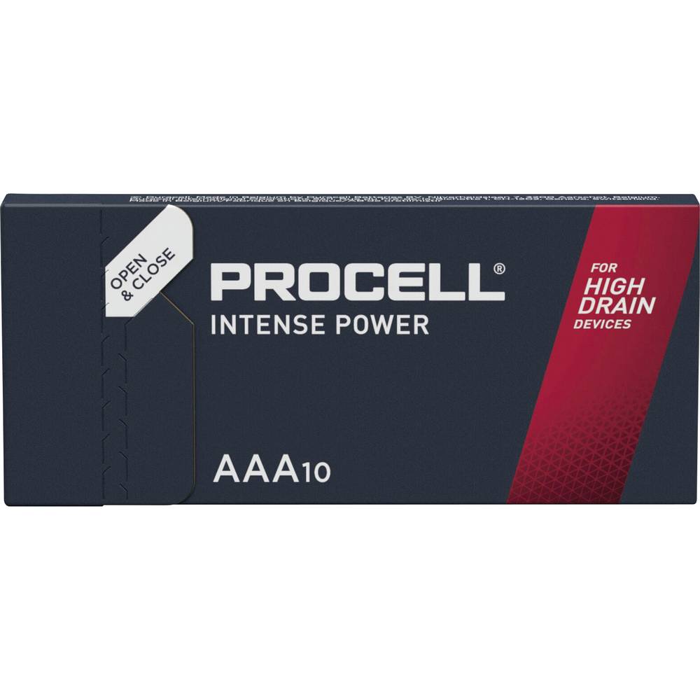 PROCELL Intense MN2400 AAA batterij (potlood) Alkaline 1.236 Ah 1.5 V 10 stuk(s)