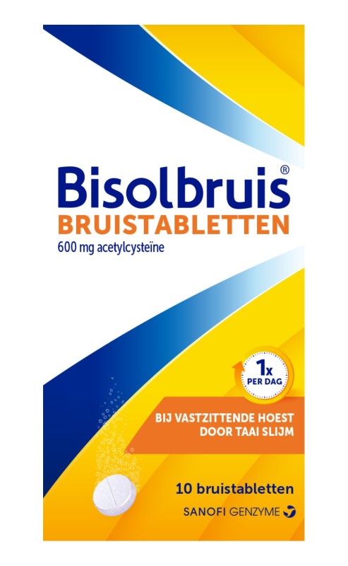 Bisolvon 600mg bruistabletten 10 tabletten