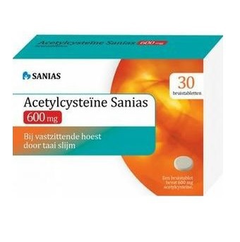 Sanias Acetylcysteïne 600mg 30 bruistabletten