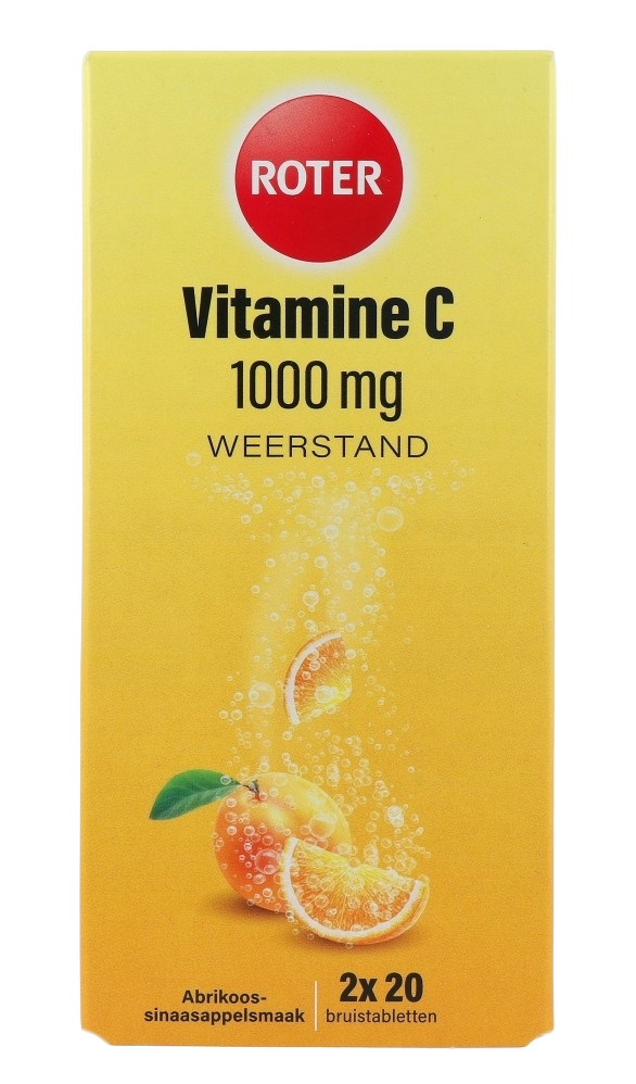 Roter Vitamine C 1000mg Sinaasappel Abrikoos Bruistabletten