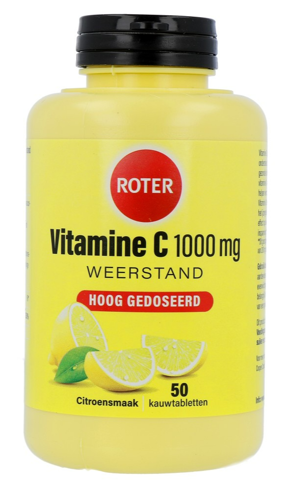 Roter Vitamine C 1000 mg Hoog Gedoseerd Citroensmaak Kauwtabletten