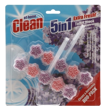 At Home Clean toiletblok - 5 in 1 lavendel 2x45gr