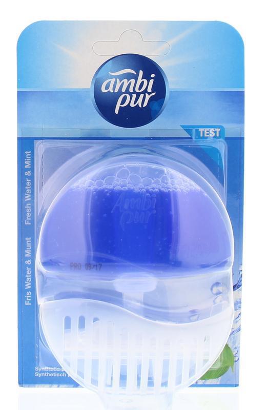 Ambi Pur Flush fresh water & mint houder 55ml