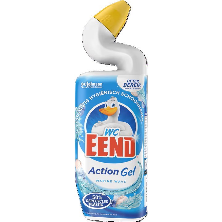 Wc Eend Toiletreiniger action gel marine wave 750 ML