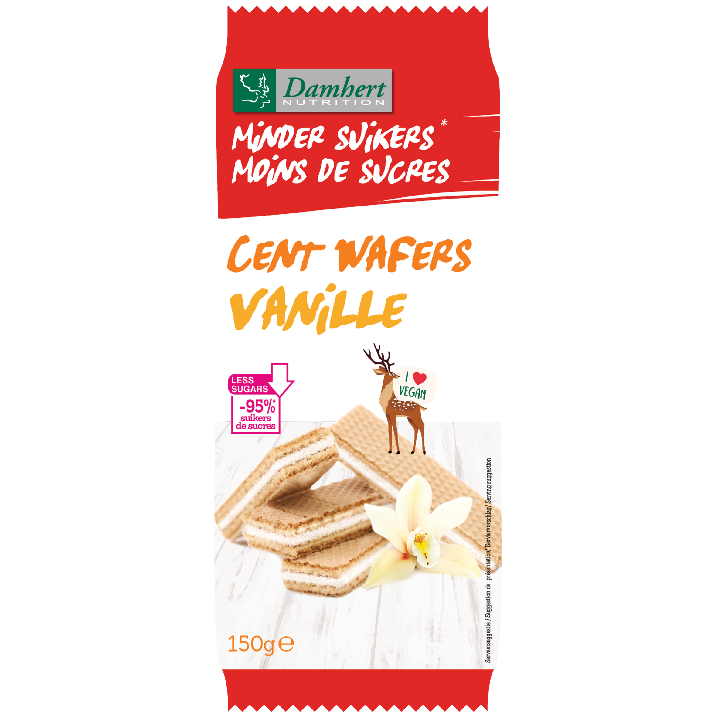 Damhert Low Carb Centwafers vanille