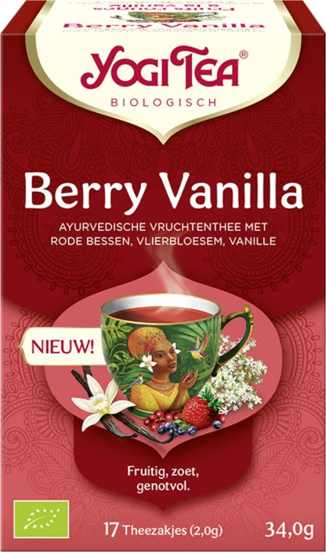 Yogi Tea Berry vanilla bio 17 Stuks