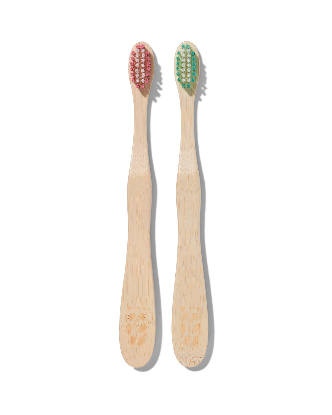 HEMA Kinder tandenborstels bamboe - 2 stuks