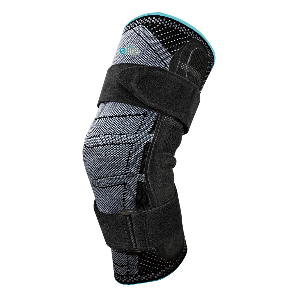 E-life Bio-Contour Sport Kniebrace Met Scharnieren Grijs