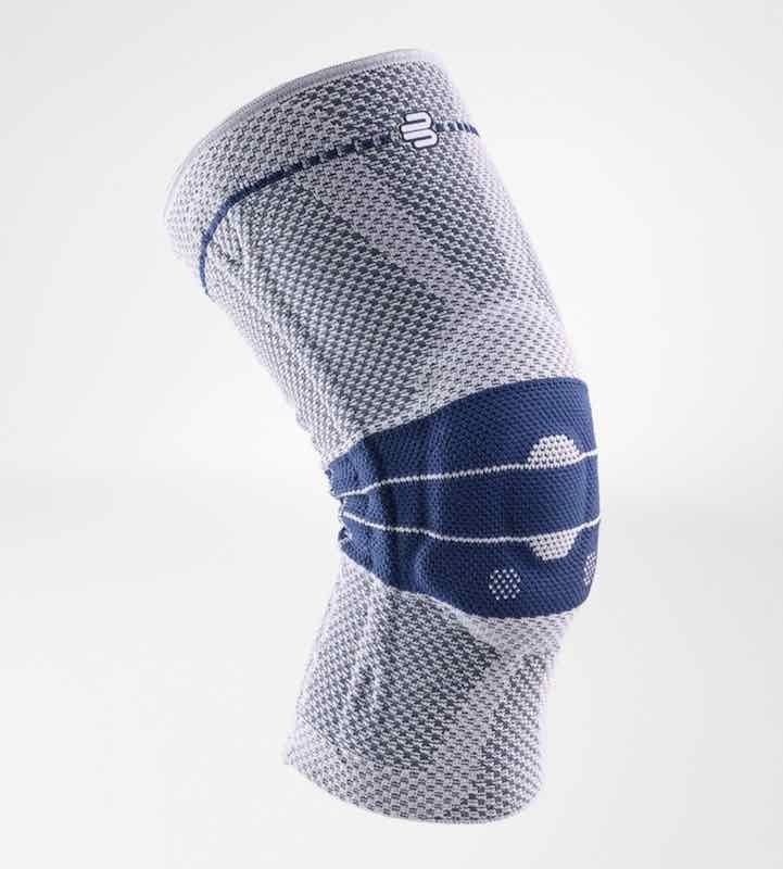 Bauerfeind GenuTrain met Siliconenboord (Tweedekans) Kniebrace Universeel - Grijs