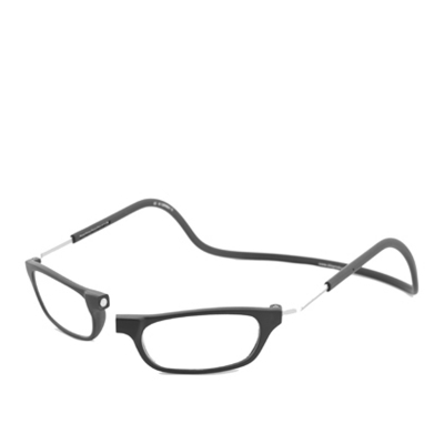 Clic Frosted  Vision Frosted Zwart XL 35° Leesbril +2.0